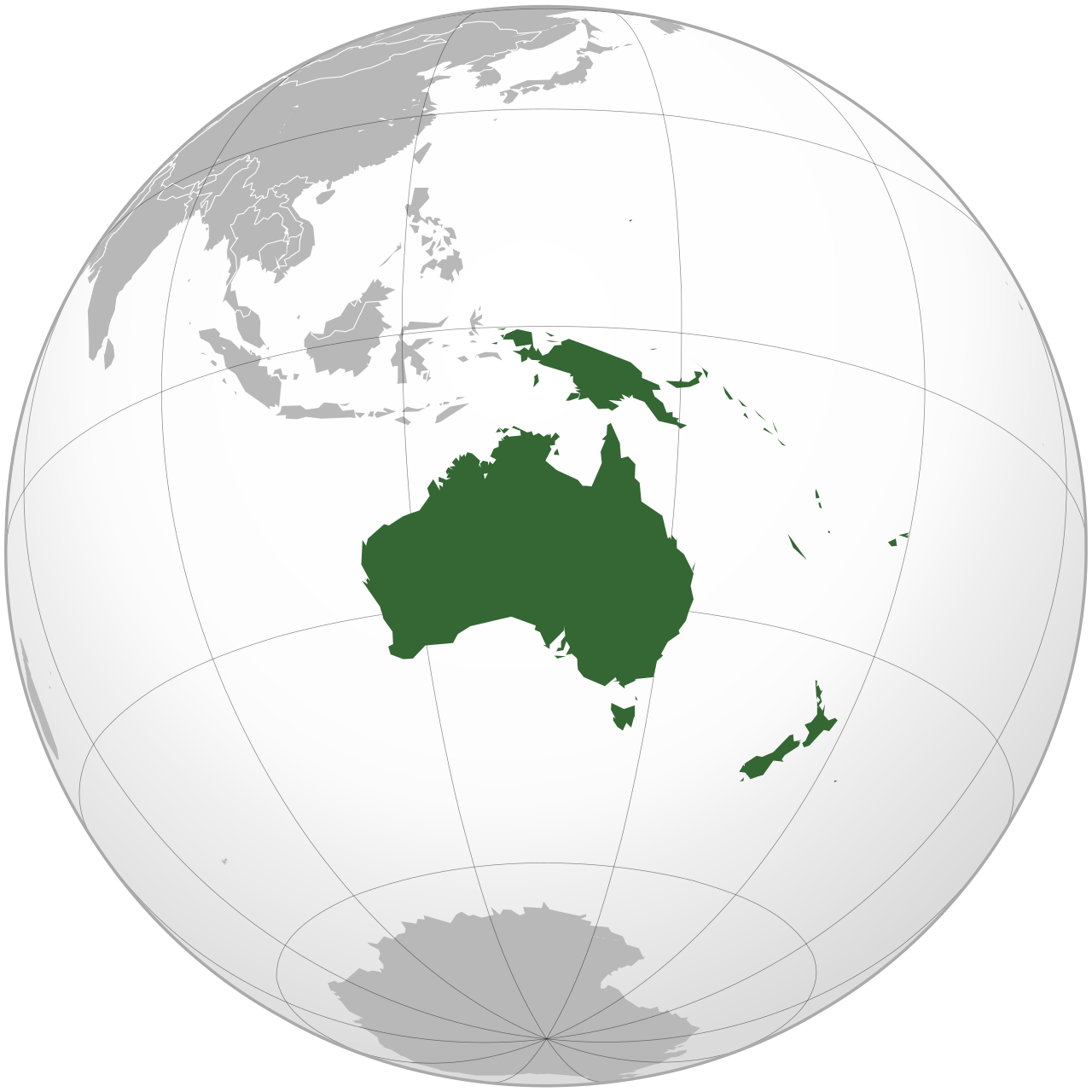 Oceania — eucalyptus, sparse traffic, driving side